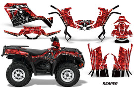 ATV Graphics Kit Decal Sticker Wrap For Can-Am Outlander 400 2009-2014 REAPER RED-atv motorcycle utv parts accessories gear helmets jackets gloves pantsAll Terrain Depot