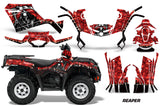 ATV Graphics Kit Decal Sticker Wrap For Can-Am Outlander 400 2009-2014 REAPER RED
