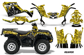 ATV Graphics Kit Decal Sticker Wrap For Can-Am Outlander 400 2009-2014 REAPER YELLOW-atv motorcycle utv parts accessories gear helmets jackets gloves pantsAll Terrain Depot