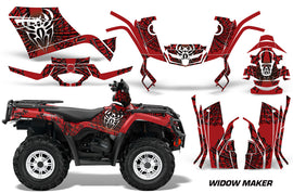ATV Graphics Kit Decal Sticker Wrap For Can-Am Outlander 400 2009-2014 WIDOW BLACK RED-atv motorcycle utv parts accessories gear helmets jackets gloves pantsAll Terrain Depot