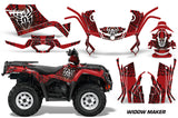 ATV Graphics Kit Decal Sticker Wrap For Can-Am Outlander 400 2009-2014 WIDOW BLACK RED
