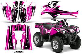 ATV Graphics Kit Decal Sticker Wrap For Can-Am Outlander-L 2014-2015 ATTACK PINK-atv motorcycle utv parts accessories gear helmets jackets gloves pantsAll Terrain Depot