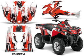ATV Graphics Kit Decal Sticker Wrap For Can-Am Outlander-L 2014-2015 CARBONX RED-atv motorcycle utv parts accessories gear helmets jackets gloves pantsAll Terrain Depot