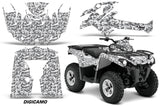 ATV Graphics Kit Decal Sticker Wrap For Can-Am Outlander-L 2014-2015 DIGICAMO WHITE