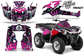ATV Graphics Kit Decal Sticker Wrap For Can-Am Outlander-L 2014-2015 FRENZY PURPLE-atv motorcycle utv parts accessories gear helmets jackets gloves pantsAll Terrain Depot