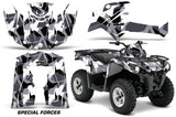 ATV Graphics Kit Decal Sticker Wrap For Can-Am Outlander-L 2014-2015 SPECIAL FORCES SILVER