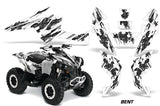 ATV Decal Graphics Kit Quad Wrap For Can-Am Renegade 500 X/R 800X/R 1000 BENT WHITE