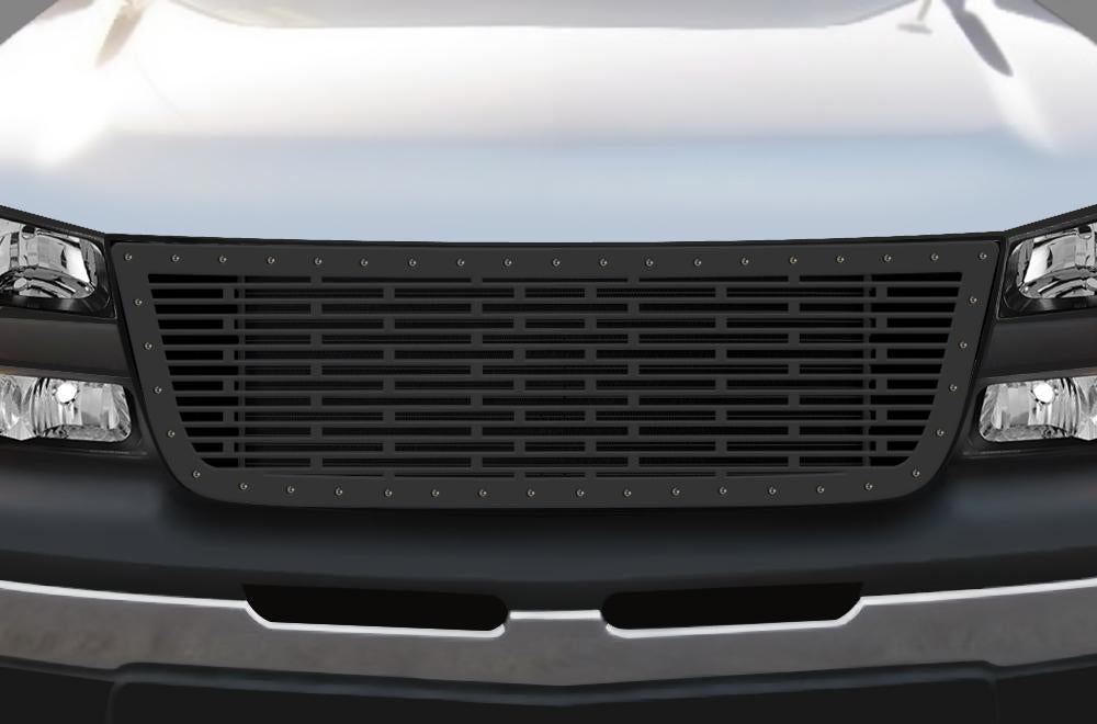 1 Piece Steel Grille for Chevy Silverado - BRICKS-atv motorcycle utv parts accessories gear helmets jackets gloves pantsAll Terrain Depot