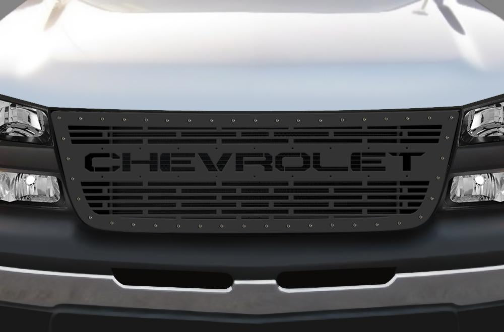 1 Piece Steel Grille for Chevy Silverado - CHEVROLET-atv motorcycle utv parts accessories gear helmets jackets gloves pantsAll Terrain Depot