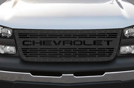 1 Piece Steel Grille for Chevy Silverado - CHEVROLET-atv motorcycle utv parts accessories gear helmets jackets gloves pantsAll Terrain Depot