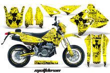 Load image into Gallery viewer, Graphics Kit Decal Sticker Wrap + # Plates For Suzuki DRZ400SM 2000-2018 MELTDOWN BLACK YELLOW-atv motorcycle utv parts accessories gear helmets jackets gloves pantsAll Terrain Depot