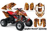 ATV Graphics Kit Decal Quad Wrap For Can-Am Bombardier DS650 DS 650 MOTO MANDY RED ORANGE
