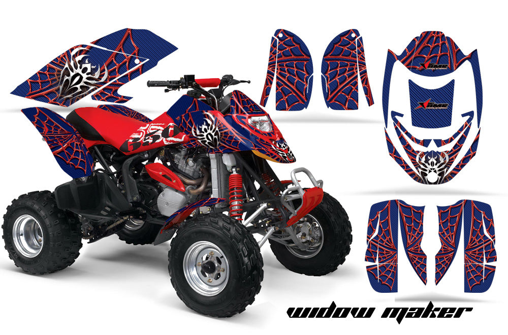 ATV Graphics Kit Decal Quad Wrap For Can-Am Bombardier DS650 DS 650 WIDOW BLACK RED-atv motorcycle utv parts accessories gear helmets jackets gloves pantsAll Terrain Depot