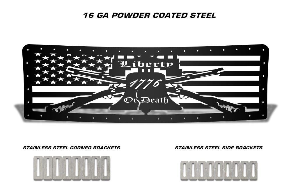 1 Piece Steel Grille for Ford F150 Lariat 2009-2012 - LIBERTY OR DEATH-atv motorcycle utv parts accessories gear helmets jackets gloves pantsAll Terrain Depot