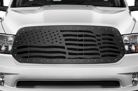 1 Piece Steel Grille for Dodge Ram 1500 2013-2016 - AMERICAN FLAG-atv motorcycle utv parts accessories gear helmets jackets gloves pantsAll Terrain Depot