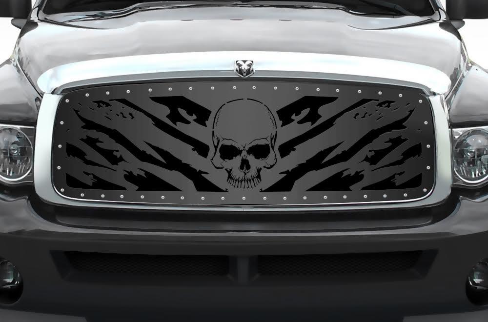 1 Piece Steel Grille for Dodge Ram 1500/2500/3500 2002-2005 - NIGHTMARE-atv motorcycle utv parts accessories gear helmets jackets gloves pantsAll Terrain Depot