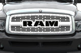 1 Piece Steel Grille for Dodge Ram 1500/2500/3500 2002-2005 - RAM with STEEL FINISH