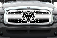 Load image into Gallery viewer, 1 Piece Steel Grille for Dodge Ram 1500/2500/3500 2002-2005 - RAM HEAD with STEEL FINISH-atv motorcycle utv parts accessories gear helmets jackets gloves pantsAll Terrain Depot