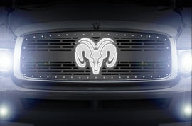 1 Piece LED X-Lite Steel Grille for Dodge Ram 2002-2005 - RAM HEAD-atv motorcycle utv parts accessories gear helmets jackets gloves pantsAll Terrain Depot
