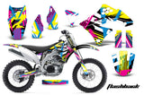 Dirt Bike Decal Graphics Kit Sticker Wrap For Kawasaki KXF450 2009-2011 FLASHBACK