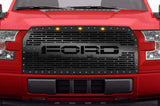 1 Piece Conversion Grille fits OEM Raptor Lights for Ford F150 2015-2017 - FORD