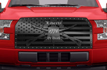 Load image into Gallery viewer, 1 Piece Steel Grille for Ford F150 2015-2017 - AMERICAN FLAG with STAINLESS STEEL 1776 UNDERLAY-atv motorcycle utv parts accessories gear helmets jackets gloves pantsAll Terrain Depot