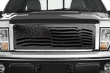 1 Piece Steel Grille for Ford F150 2009-2014 - AMERICAN FLAG
