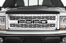 Load image into Gallery viewer, 1 Piece Steel Grille for Ford F150 2009-2014 - FORD with STEEL FINISH-atv motorcycle utv parts accessories gear helmets jackets gloves pantsAll Terrain Depot