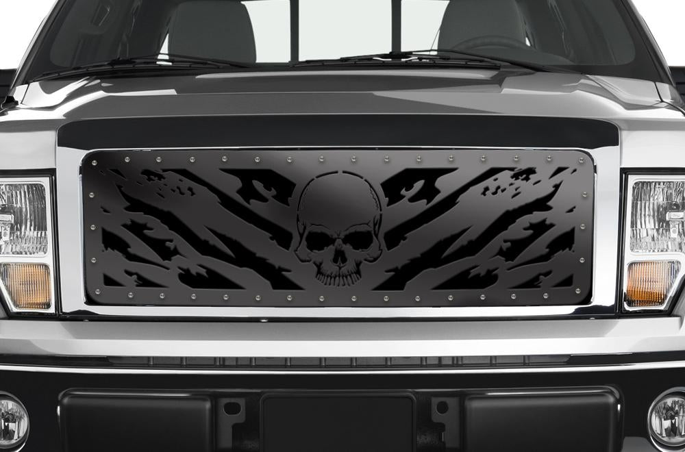 1 Piece Steel Grille for Ford F150 2009-2014 - NIGHTMARE-atv motorcycle utv parts accessories gear helmets jackets gloves pantsAll Terrain Depot