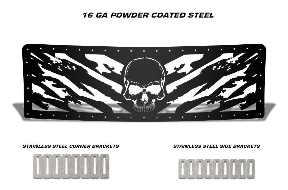 1 Piece Steel Grille for Ford F150 Lariat 2009-2012 - NIGHTMARE-atv motorcycle utv parts accessories gear helmets jackets gloves pantsAll Terrain Depot