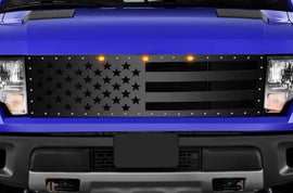 1 Piece Steel Grille for Ford Raptor SVT 2010-2014 - AMERICA FLAG SOLID-atv motorcycle utv parts accessories gear helmets jackets gloves pantsAll Terrain Depot