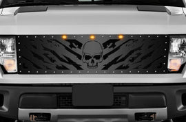 1 Piece Steel Grille for Ford Raptor SVT 2010-2014 - NIGHTMARE-atv motorcycle utv parts accessories gear helmets jackets gloves pantsAll Terrain Depot
