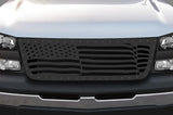 1 Piece Steel Grille for Chevy Silverado - AMERICAN FLAG