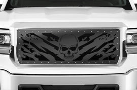 1 Piece Steel Grille for GMC Sierra & Sierra Denali 2014-2015 - NIGHTMARE-atv motorcycle utv parts accessories gear helmets jackets gloves pantsAll Terrain Depot