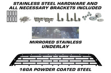 Load image into Gallery viewer, 1 Piece Steel Main + Bumper Grilles for Ford Focus 2015-2018 - ST w/ Mirrored Steel Underlay-atv motorcycle utv parts accessories gear helmets jackets gloves pantsAll Terrain Depot