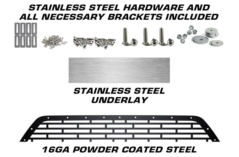 1 Piece Steel Grille for Chevy Silverado - SILVERADO with STAINLESS STEEL UNDERLAY-atv motorcycle utv parts accessories gear helmets jackets gloves pantsAll Terrain Depot