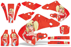 Dirt Bike Graphics Kit Decal Wrap For Honda CR125 1998-1999 CR250 1997-1999 MANDY RED-atv motorcycle utv parts accessories gear helmets jackets gloves pantsAll Terrain Depot