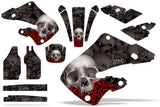 Dirt Bike Graphics Kit Decal Wrap For Honda CR125 1998-1999 CR250 1997-1999 BONES RED BLACK