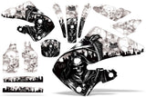 Dirt Bike Graphics Kit Decal Wrap For Honda CR125 1998-1999 CR250 1997-1999 REAPER WHITE