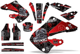 Dirt Bike Graphics Kit Decal Wrap For Honda CR125 1998-1999 CR250 1997-1999 TOXIC RED BLACK