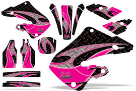 Dirt Bike Graphics Kit Decal Wrap For Honda CR125 1998-1999 CR250 1997-1999 TRIBAL PINK BLACK-atv motorcycle utv parts accessories gear helmets jackets gloves pantsAll Terrain Depot