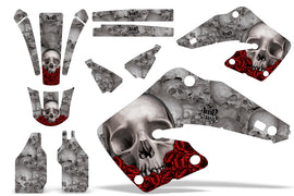 Dirt Bike Graphics Kit MX Decal Wrap For Honda CR125 CR250 2000-2001 BONES SILVER-atv motorcycle utv parts accessories gear helmets jackets gloves pantsAll Terrain Depot