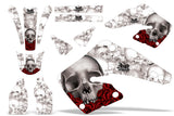 Dirt Bike Graphics Kit MX Decal Wrap For Honda CR125 CR250 2000-2001 BONES WHITE