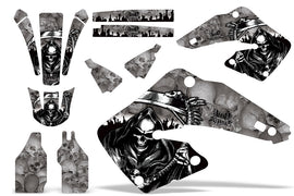 Dirt Bike Graphics Kit MX Decal Wrap For Honda CR125 CR250 2000-2001 REAPER SILVER-atv motorcycle utv parts accessories gear helmets jackets gloves pantsAll Terrain Depot