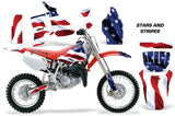 Dirt Bike Graphics Kit MX Decal Wrap For Honda CR80 CR 80 1996-2002 USA FLAG