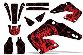 Dirt Bike Graphics Kit MX Decal Wrap For Honda CR125 CR250 2000-2001 RELOADED RED BLACK-atv motorcycle utv parts accessories gear helmets jackets gloves pantsAll Terrain Depot