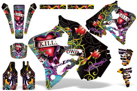 Dirt Bike Graphics Kit Decal Wrap For Honda CR125 1995-1997 CR250 1995-1996 EDHLK BLACK-atv motorcycle utv parts accessories gear helmets jackets gloves pantsAll Terrain Depot