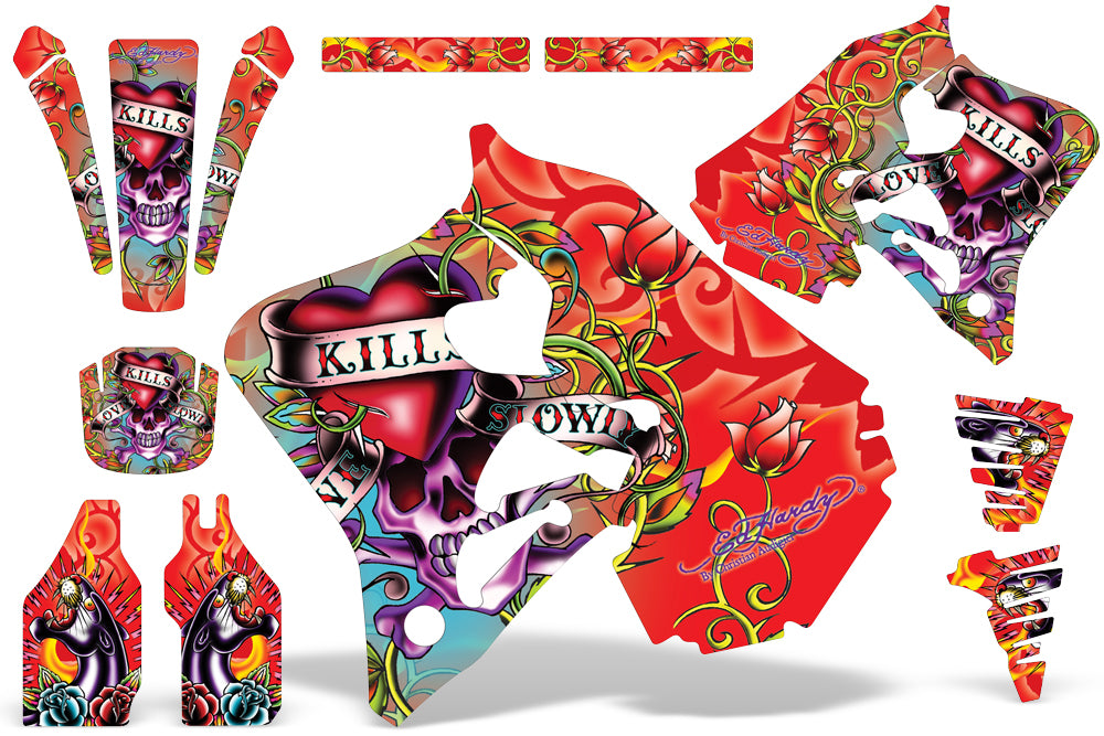 Dirt Bike Graphics Kit Decal Wrap For Honda CR125 1995-1997 CR250 1995-1996 EDHLK RED-atv motorcycle utv parts accessories gear helmets jackets gloves pantsAll Terrain Depot