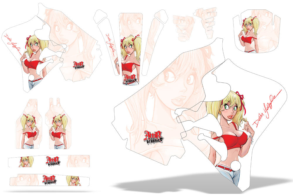 Dirt Bike Graphics Kit Decal Wrap For Honda CR125 1995-1997 CR250 1995-1996 MANDY RED WHITE-atv motorcycle utv parts accessories gear helmets jackets gloves pantsAll Terrain Depot