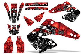 Dirt Bike Graphics Kit MX Decal Wrap For Honda CR125 CR250 2000-2001 REAPER RED-atv motorcycle utv parts accessories gear helmets jackets gloves pantsAll Terrain Depot